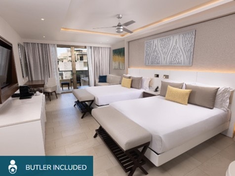 Luxury Suite with Terrace Jacuzzi featuring private outdoor Jacuzzi and ocean views